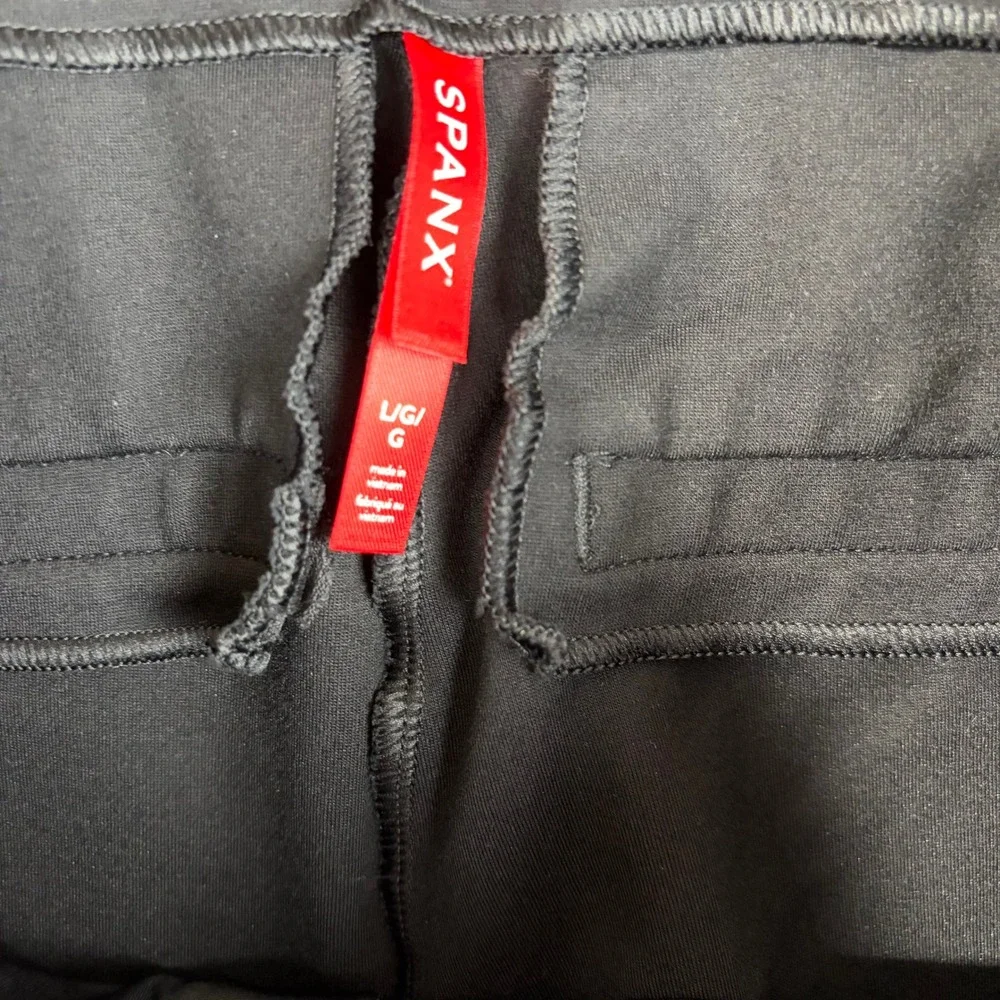 SPANX Black‎ Flare Ponte Knit Pants Comfort Fit Business Casual Size 14 - Picture 7 of 10